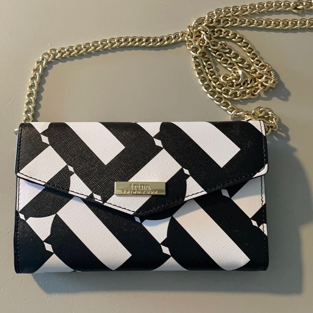 Black and White Wallet Clutch